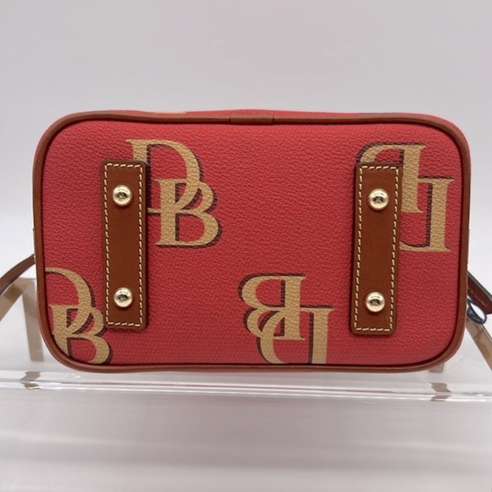 Dooney & Bourke Monogram Domed Crossbody Red - Picture 6 of 15